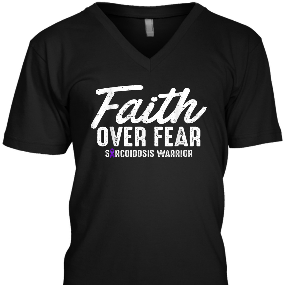Faith Over Fear Sarcoidosis Warrior Sarcoidosis Awareness T-Shirt