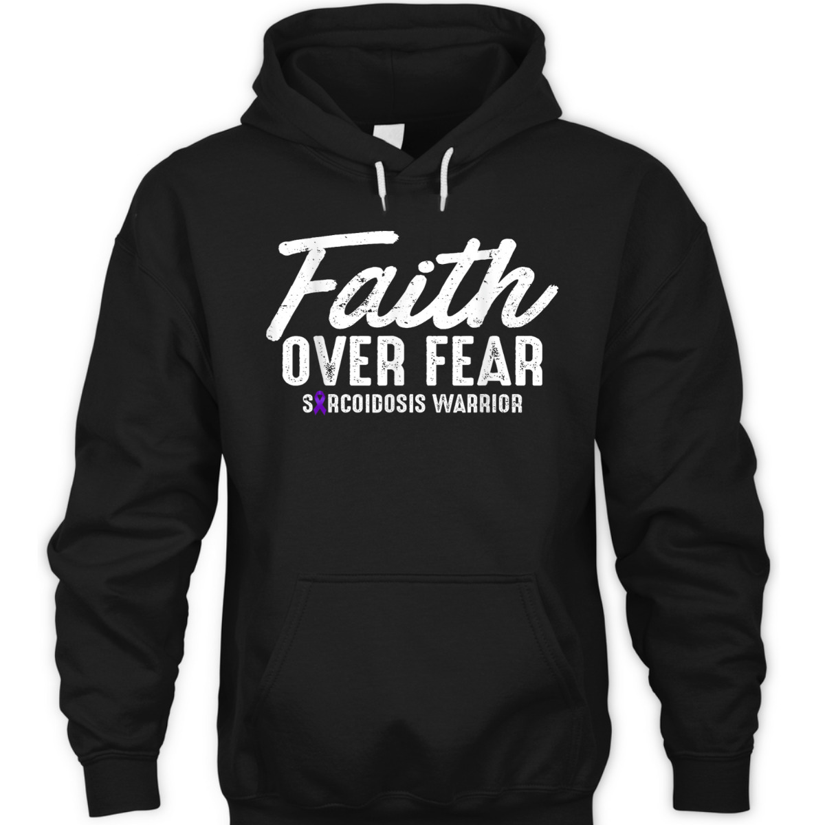 Faith Over Fear Sarcoidosis Warrior Sarcoidosis Awareness T-Shirt