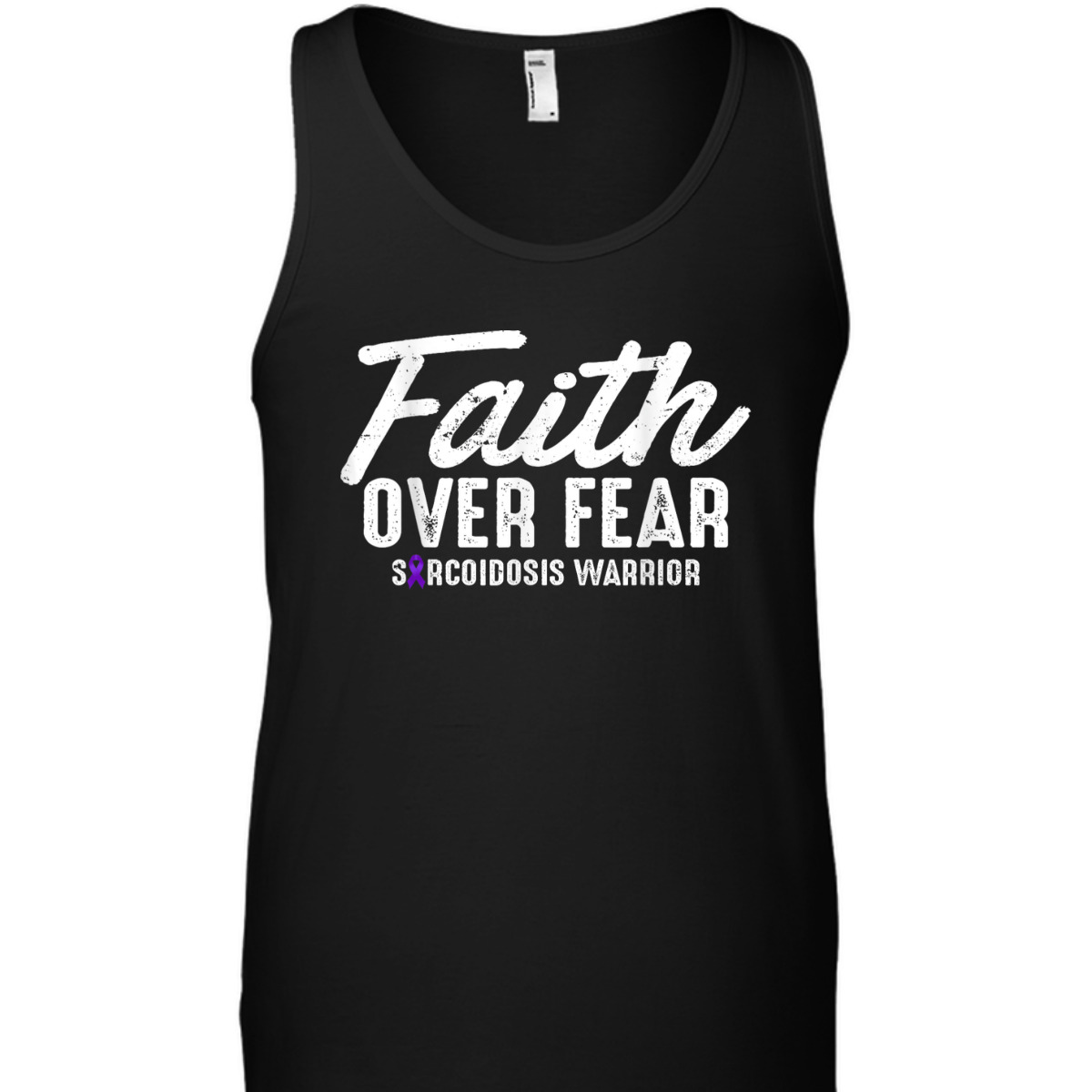 Faith Over Fear Sarcoidosis Warrior Sarcoidosis Awareness T-Shirt