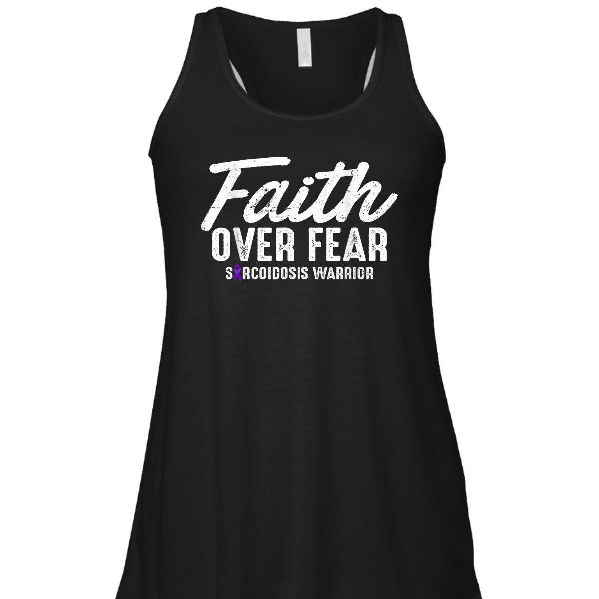 Faith Over Fear Sarcoidosis Warrior Sarcoidosis Awareness T-Shirt Faith Over Fear Sarcoidosis Warrior Sarcoidosis Awareness T-Shirt