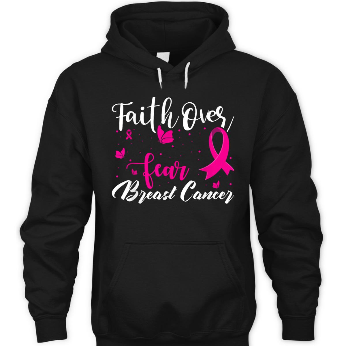 Faith Over Fear Love Breast Cancer Awareness T-Shirt Faith Over Fear Love Breast Cancer Awareness T-Shirt