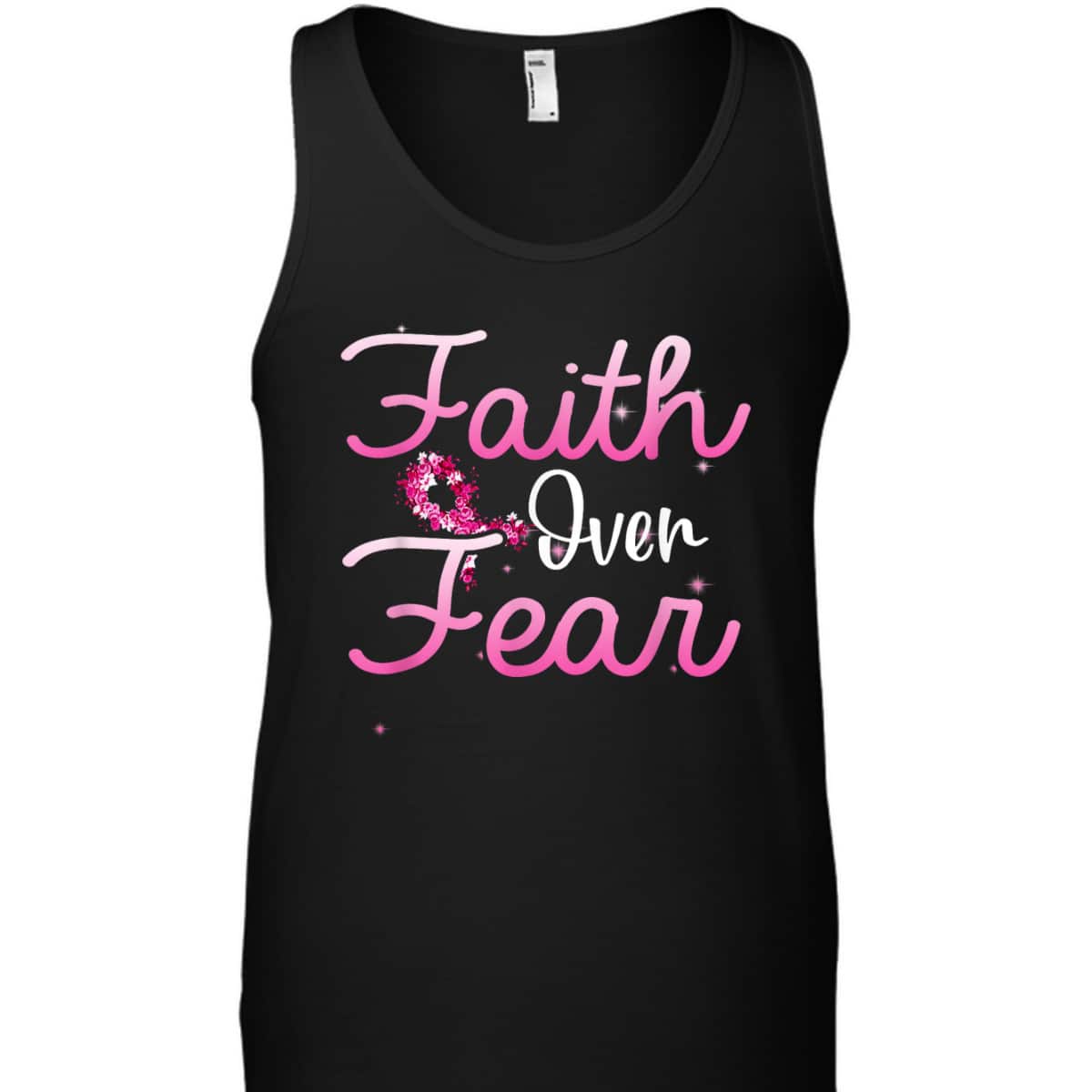 Christian Faith Over Fear Breast Cancer Survivor T-Shirt