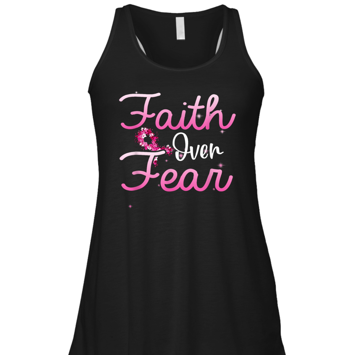 Christian Faith Over Fear Breast Cancer Survivor T-Shirt Christian Faith Over Fear Breast Cancer Survivor T-Shirt