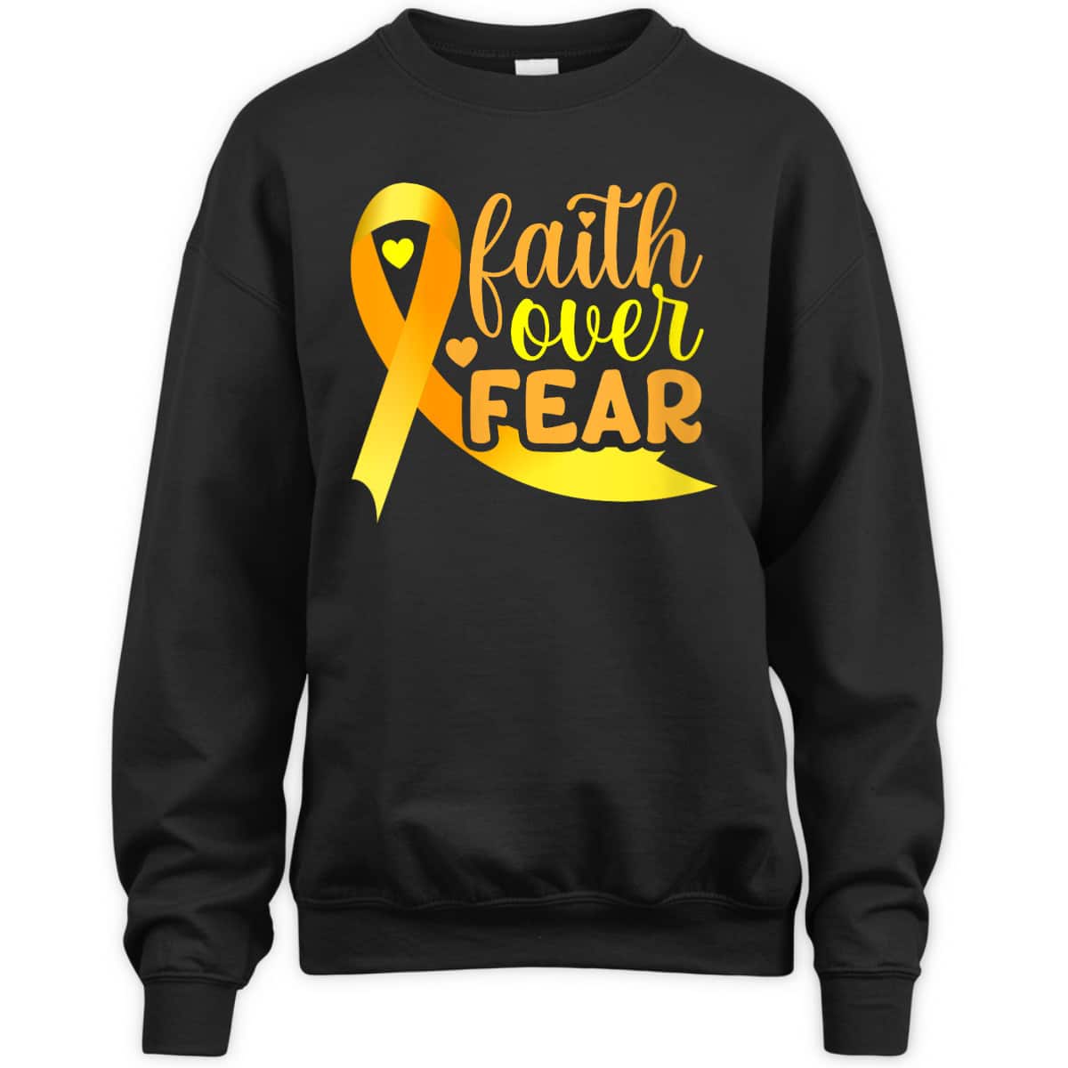 Faith Over Fear Ribbon Endometriosis Awareness Warrior T-Shirt