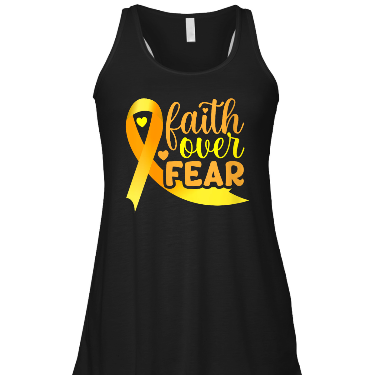 Faith Over Fear Ribbon Endometriosis Awareness Warrior T-Shirt