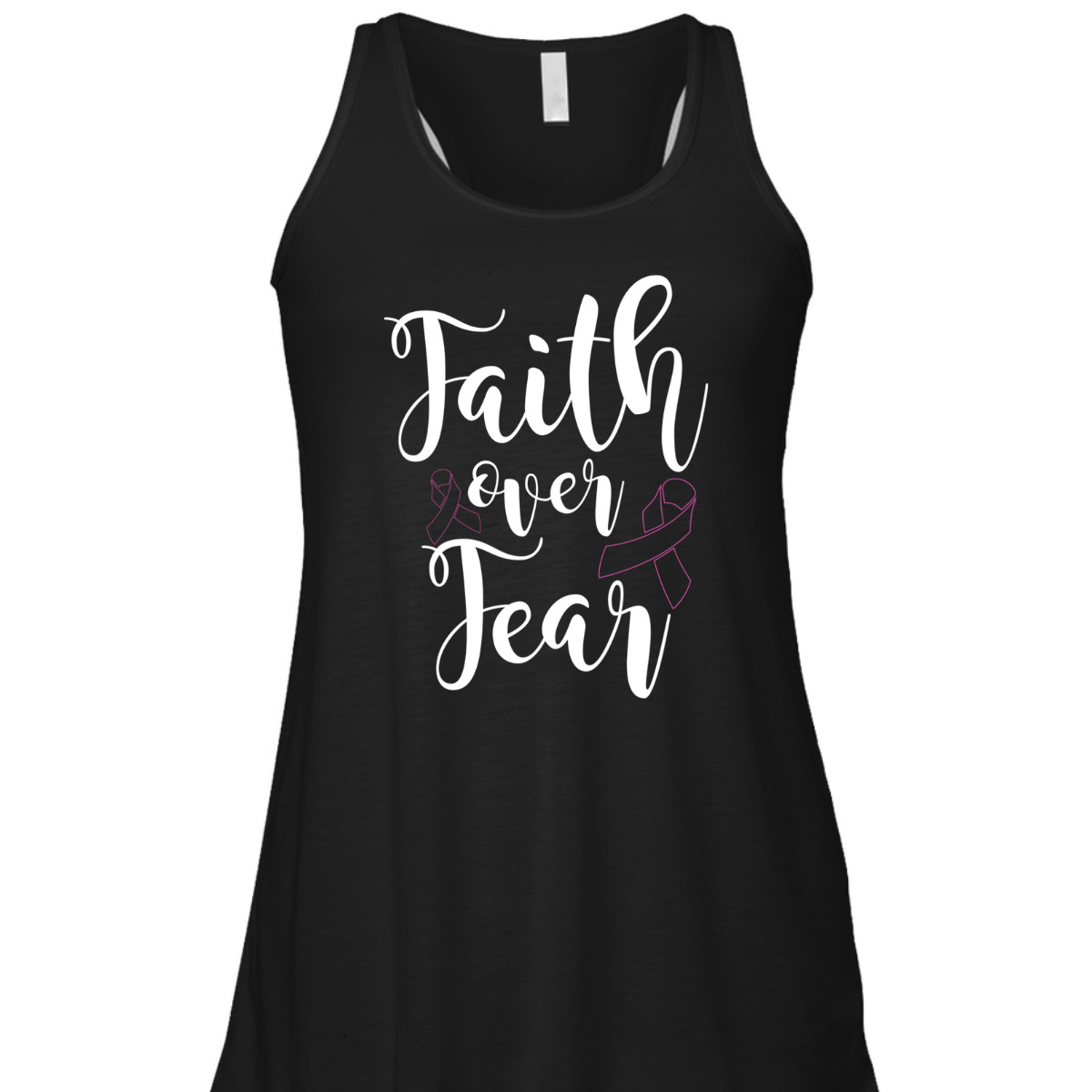 Christian Faith Over Fear Cancer Awareness T-Shirt