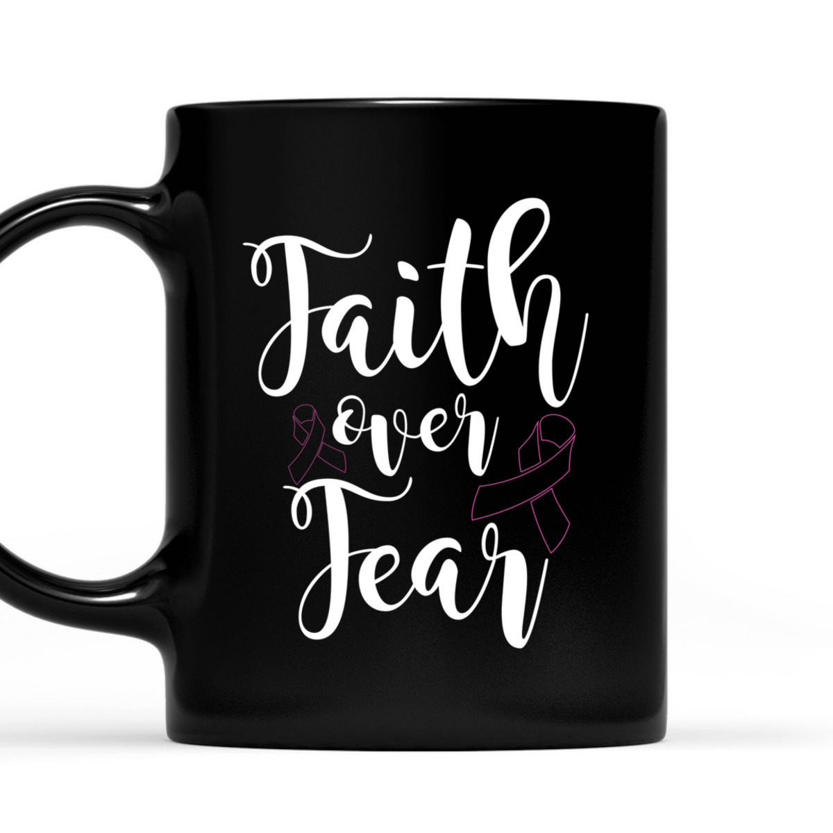 Christian Faith Over Fear Cancer Awareness T-Shirt