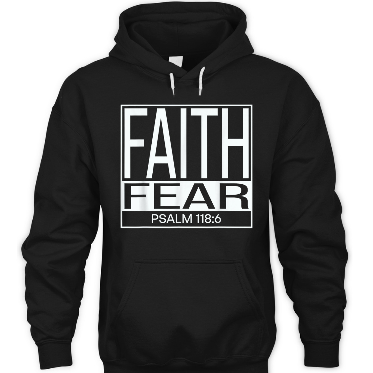 Faith Fear Psalm 118:6 Bible Verse Christian T-Shirt
