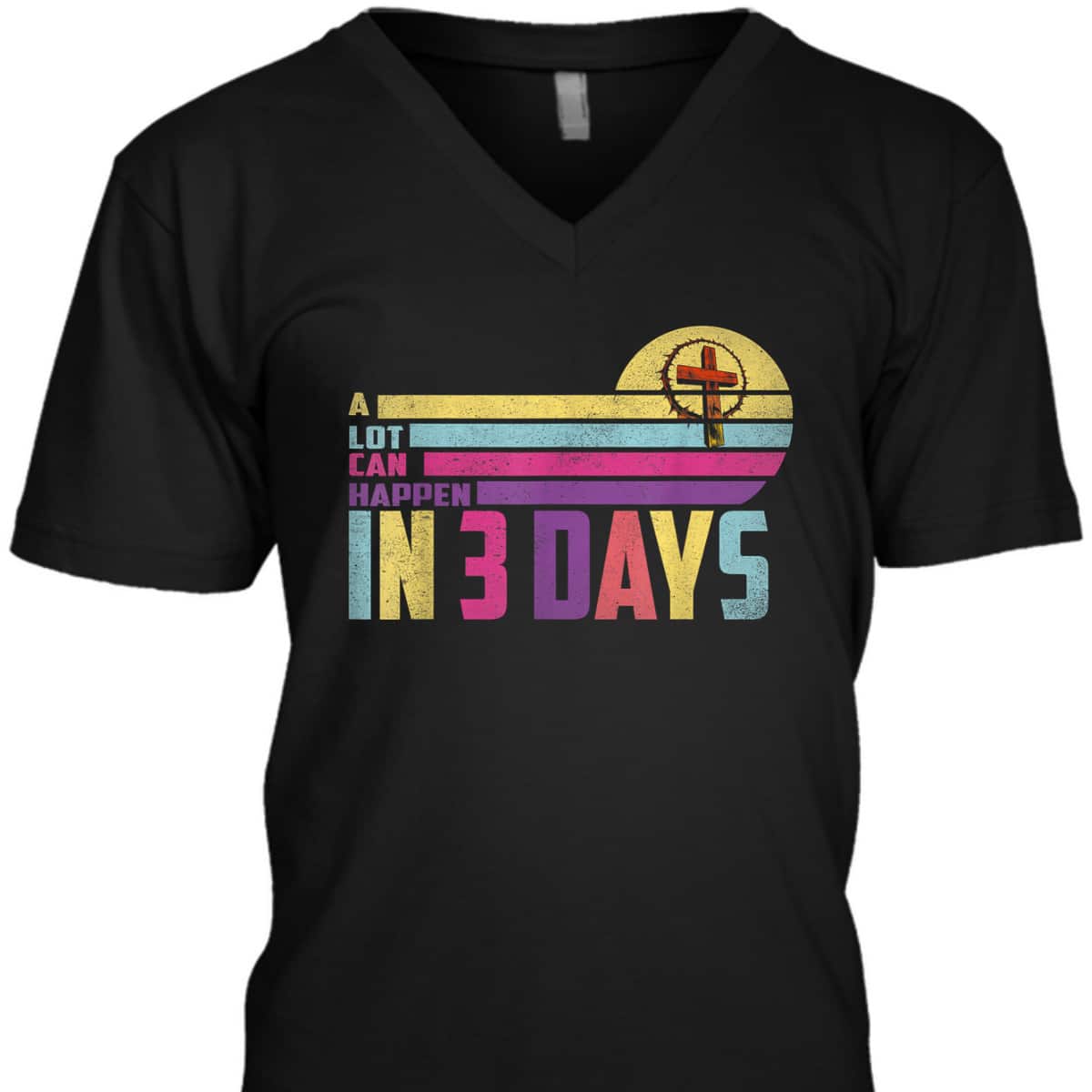 A Lot Can Happen In 3 Days Vintage Christian Easter Day T-Shirt A Lot Can Happen In 3 Days Vintage Christian Easter Day T-Shirt