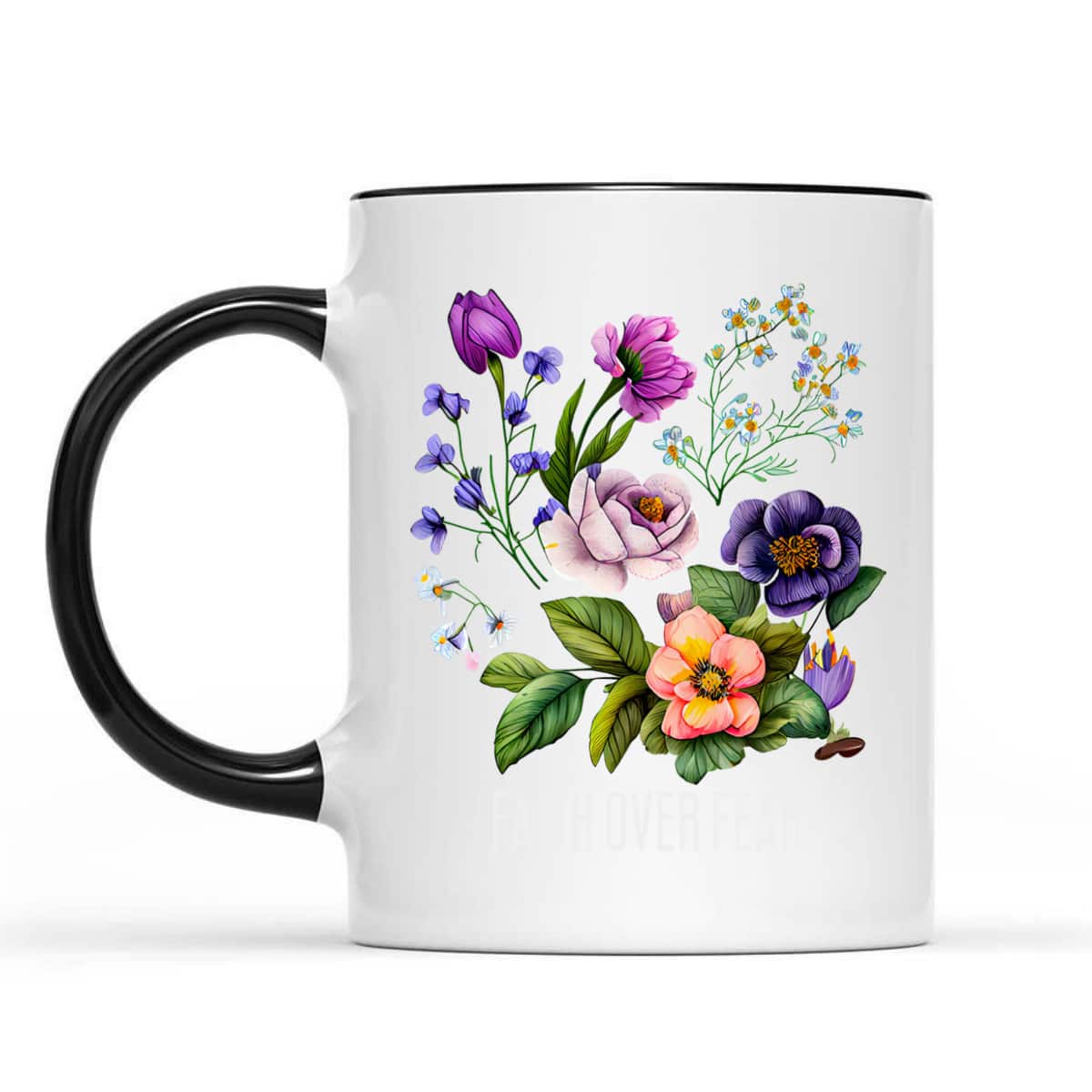 Faith Over Fear Floral Flowers Faith Religious T-Shirt Faith Over Fear Floral Flowers Faith Religious T-Shirt