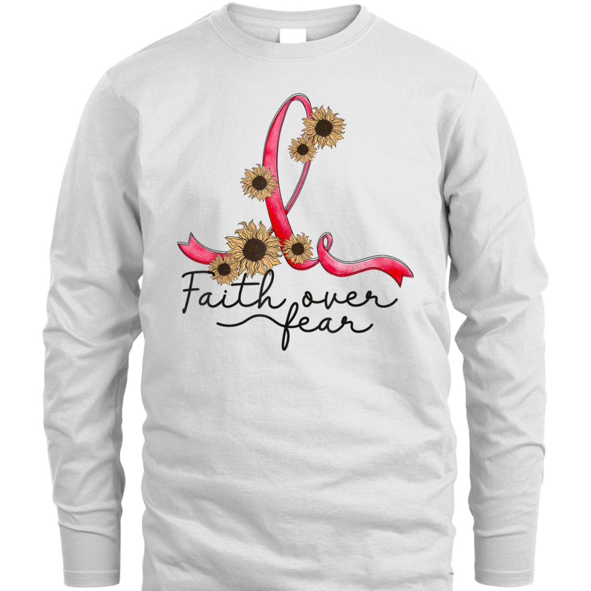Sepsis Awareness Sunflower Faith Over Fear Christian T-Shirt Sepsis Awareness Sunflower Faith Over Fear Christian T-Shirt
