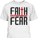 Vintage Faith Over Fear Christian Faith Religious T-Shirt Vintage Faith Over Fear Christian Faith Religious T-Shirt
