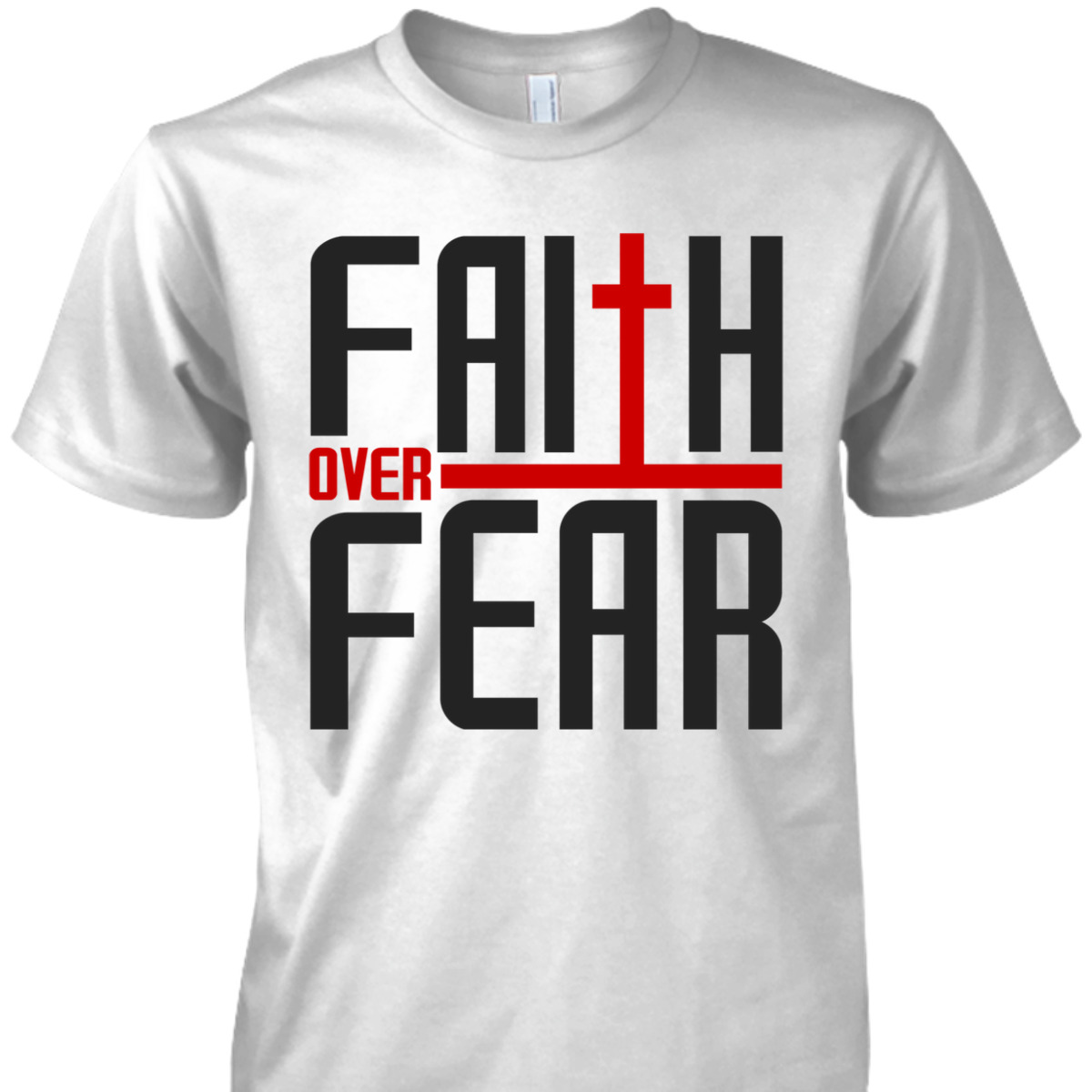 Vintage Faith Over Fear Christian Faith Religious T-Shirt Vintage Faith Over Fear Christian Faith Religious T-Shirt