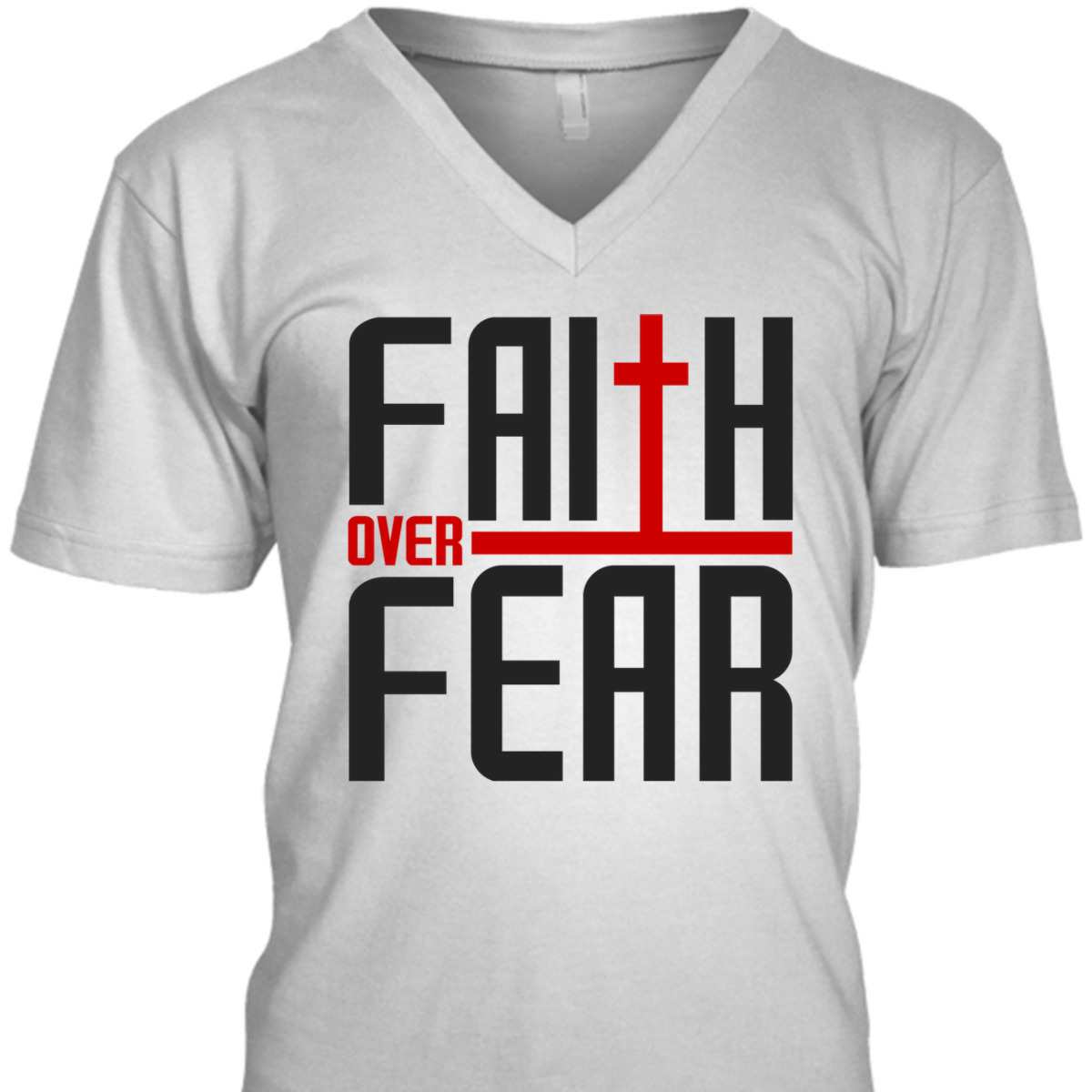 Vintage Faith Over Fear Christian Faith Religious T-Shirt Vintage Faith Over Fear Christian Faith Religious T-Shirt