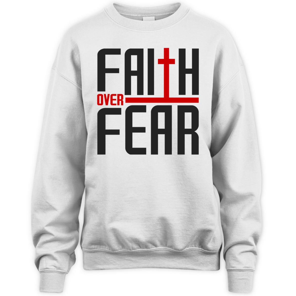 Vintage Faith Over Fear Christian Faith Religious T-Shirt Vintage Faith Over Fear Christian Faith Religious T-Shirt