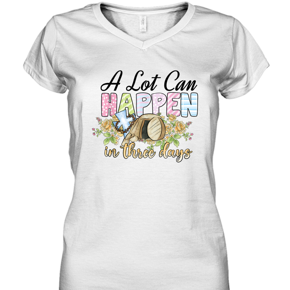 A Lot Can Happen In 3 Days Reto Vintage Christian Easter Day T-Shirt A Lot Can Happen In 3 Days Reto Vintage Christian Easter Day T-Shirt