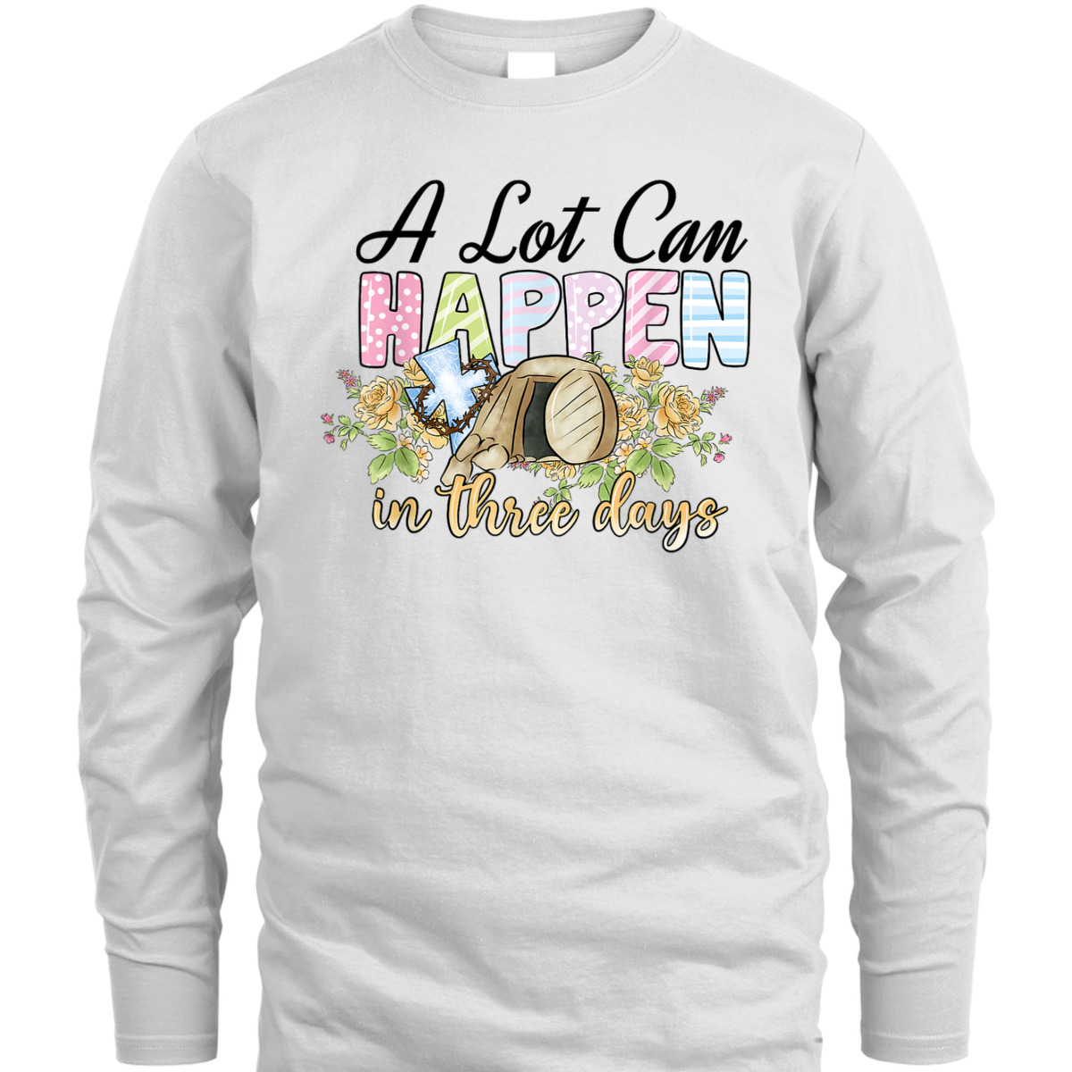 A Lot Can Happen In 3 Days Reto Vintage Christian Easter Day T-Shirt A Lot Can Happen In 3 Days Reto Vintage Christian Easter Day T-Shirt