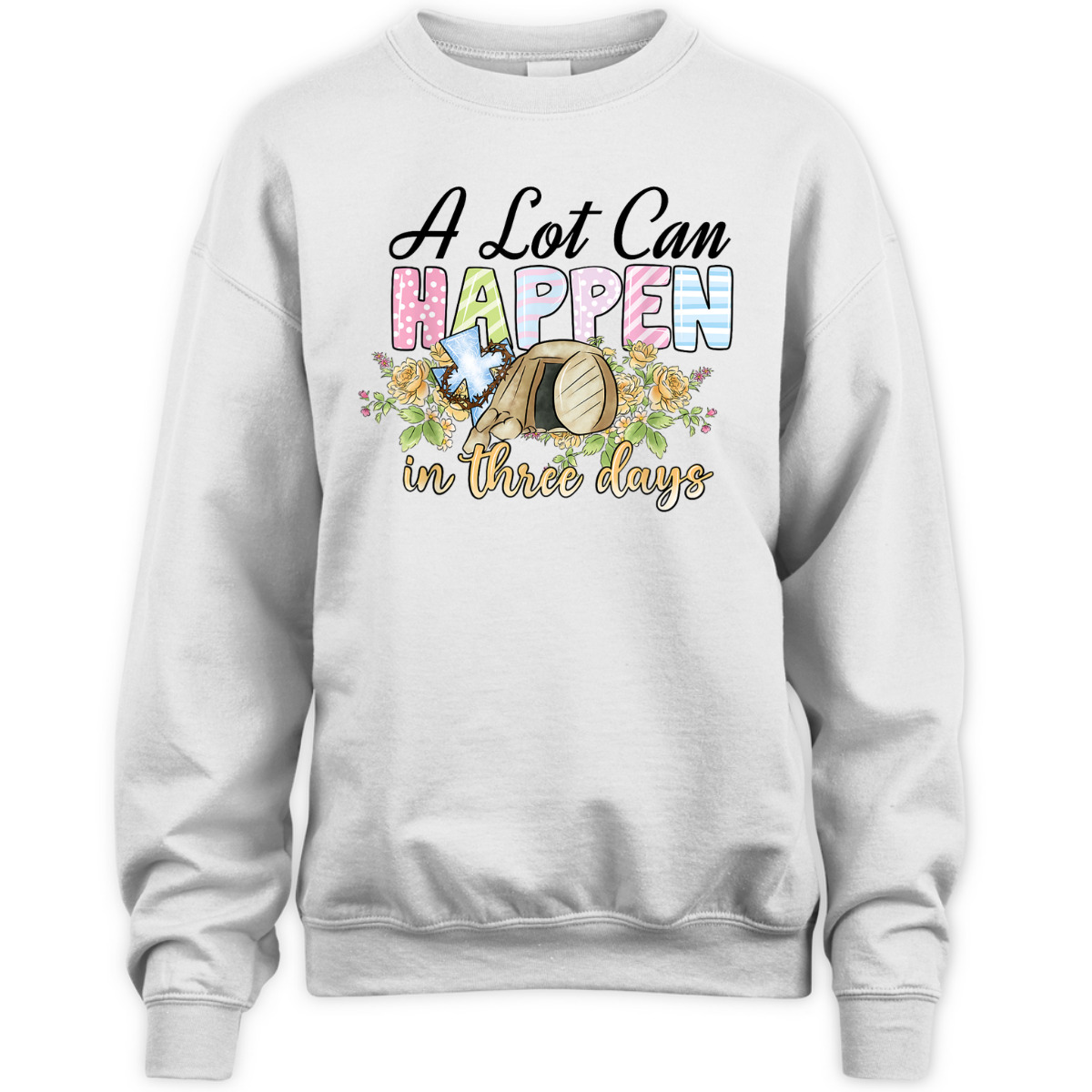 A Lot Can Happen In 3 Days Reto Vintage Christian Easter Day T-Shirt A Lot Can Happen In 3 Days Reto Vintage Christian Easter Day T-Shirt