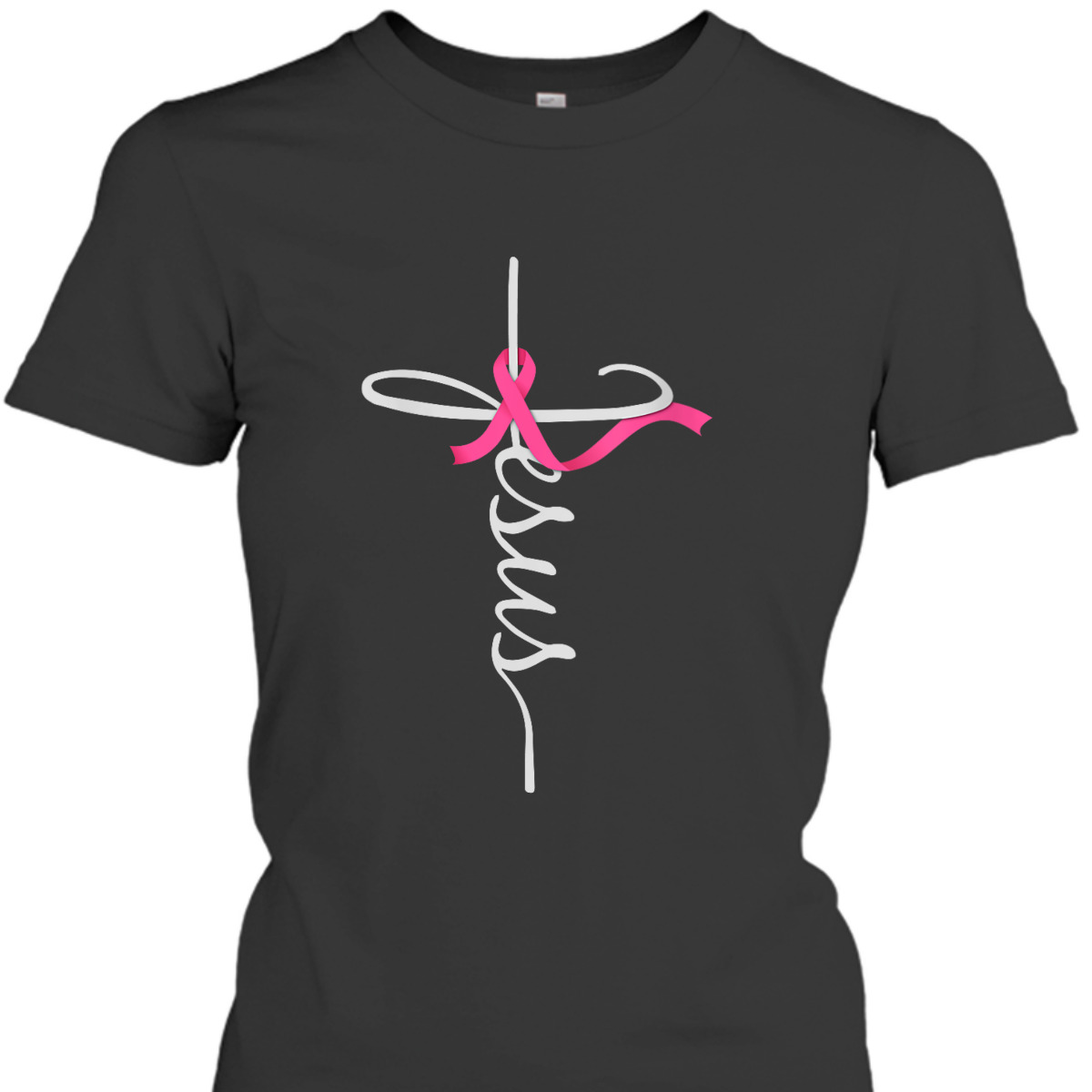 Jesus Christian Cross Breast Cancer Awareness Jesus Christ T-Shirt For Believers Jesus Christian Cross Breast Cancer Awareness Jesus Christ T-Shirt For Believers