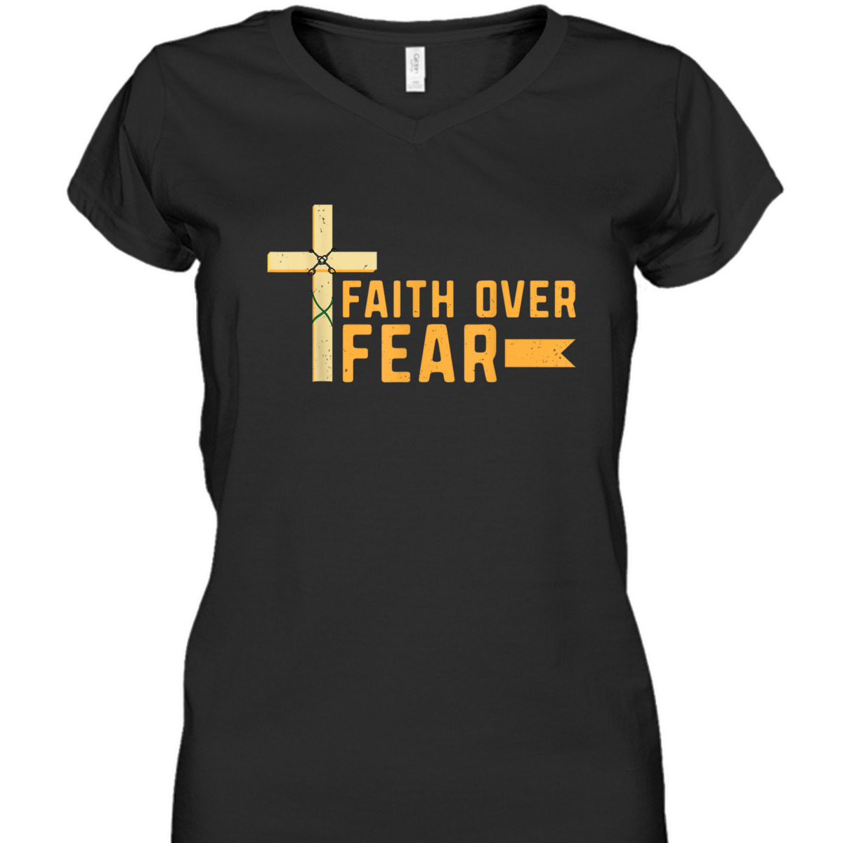 Spiritual Meditation Christian Faith Over Fear T-Shirt