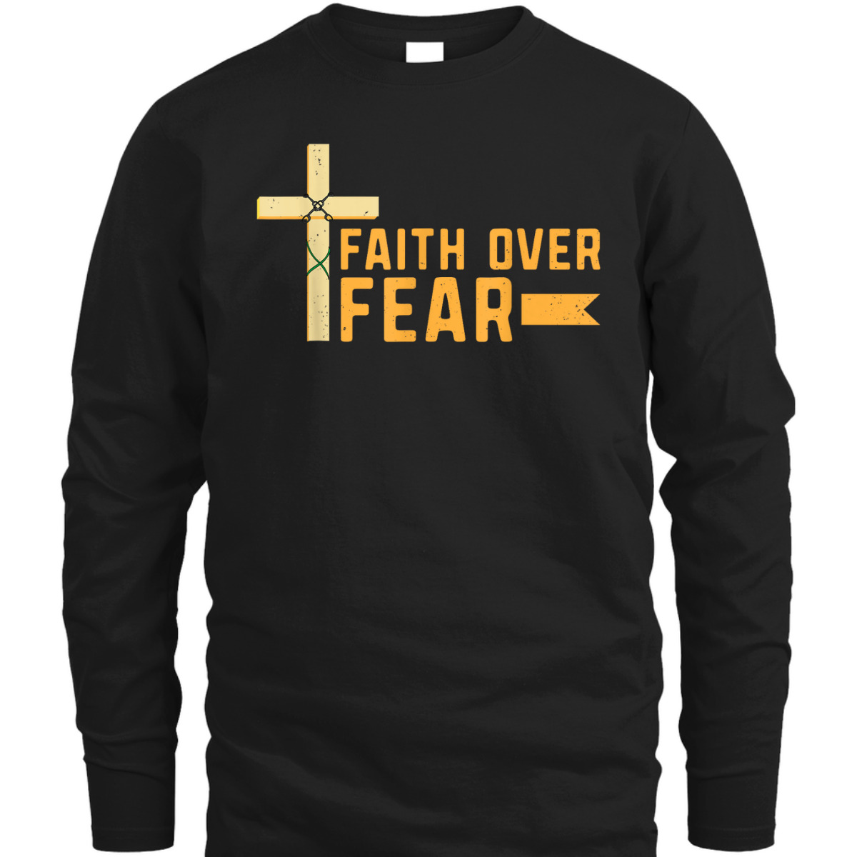 Spiritual Meditation Christian Faith Over Fear T-Shirt