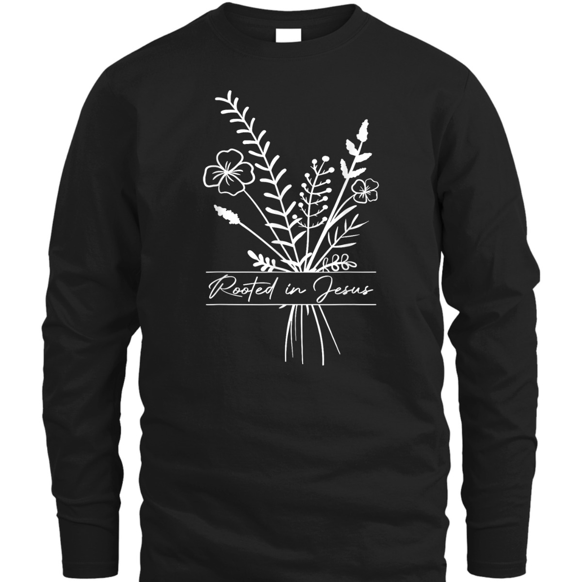 Rooted In Jesus Christian Faith Religious T-Shirt Perfect Gift For Christians