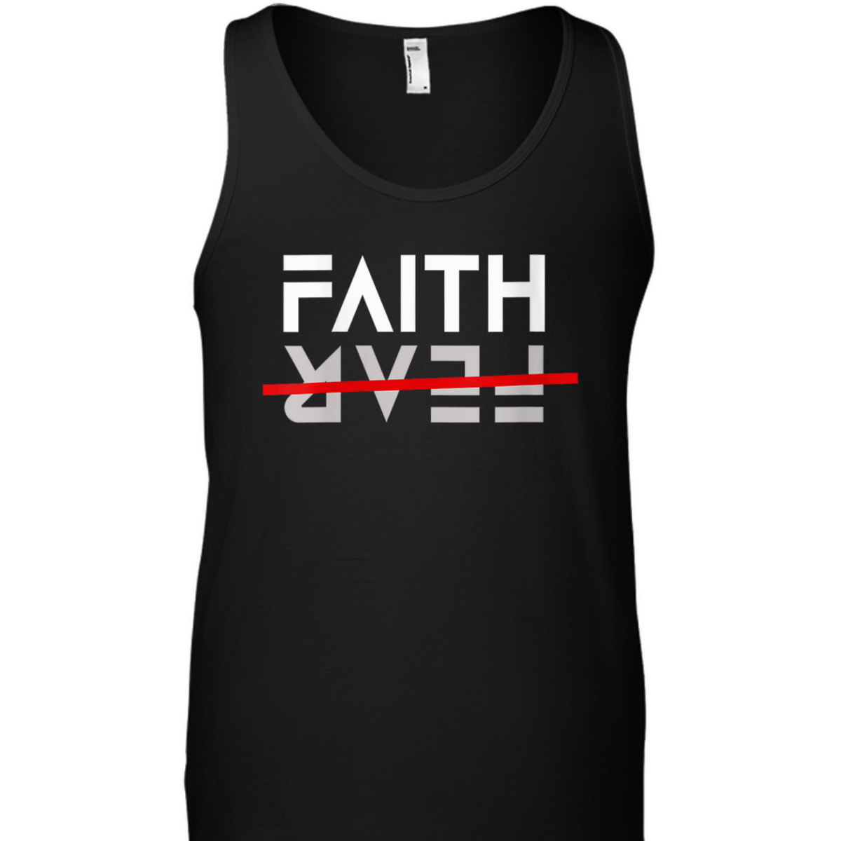 Inspirational Christian Faith Over Fear Bible Scripture Verse T-Shirt