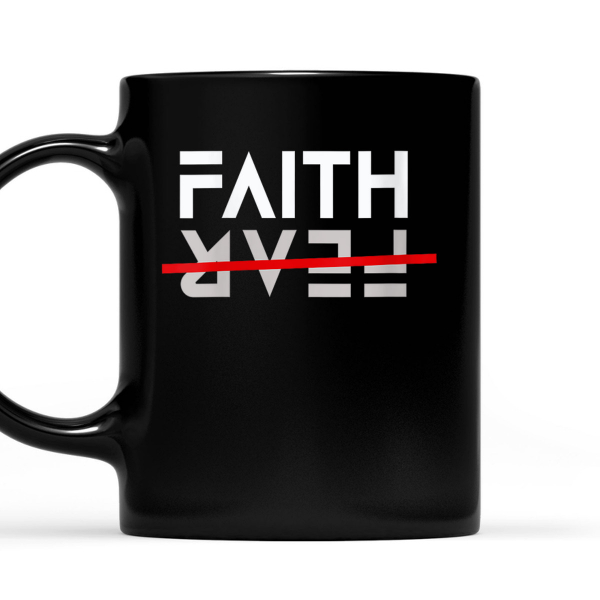 Inspirational Christian Faith Over Fear Bible Scripture Verse T-Shirt