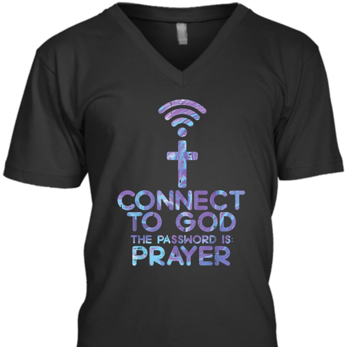 Connect To God! The Password IS Prayer Funny Christian T-Shirt Connect To God! The Password IS Prayer Funny Christian T-Shirt