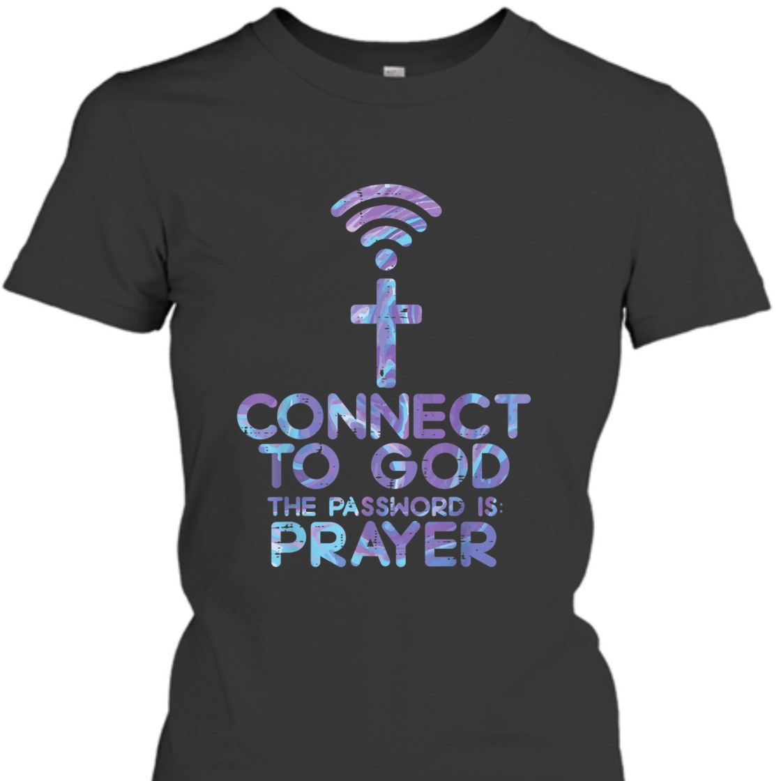 Connect To God! The Password IS Prayer Funny Christian T-Shirt Connect To God! The Password IS Prayer Funny Christian T-Shirt