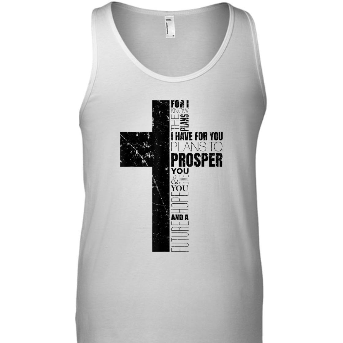 Christian Bible Verse T-Shirt Jeremiah 29:11 For I Know The Plans I Have For You