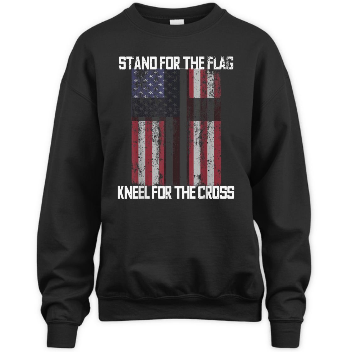 Stand For The Flag American Patriotic T-Shirt I Kneel At The Cross Stand For The Flag American Patriotic T-Shirt I Kneel At The Cross