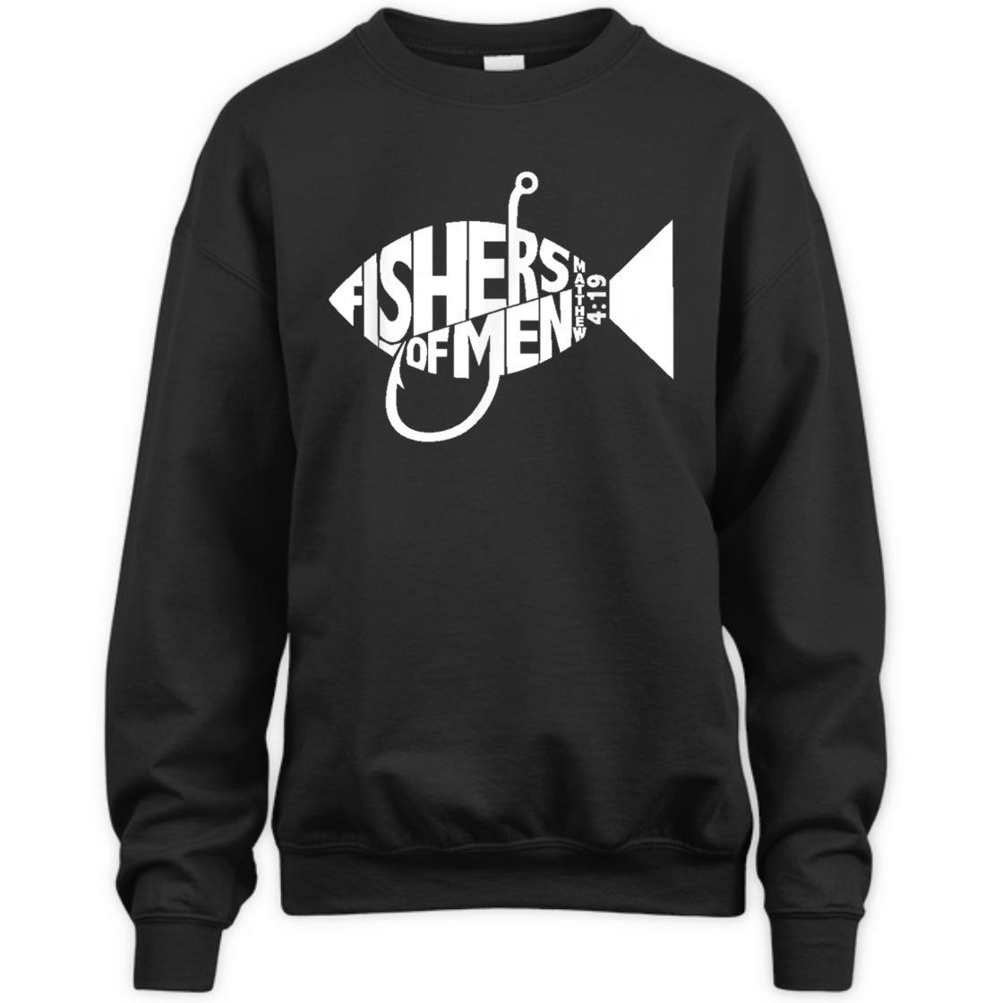 Fishers Of Men Matthew 4:19 Christian Bible Verse T-Shirt Fishers Of Men Matthew 4:19 Christian Bible Verse T-Shirt