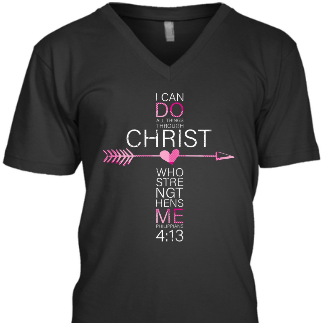 I Can Do All Things Through Christ Bible Verse T-Shirt Philippians 4:13 I Can Do All Things Through Christ Bible Verse T-Shirt Philippians 4:13