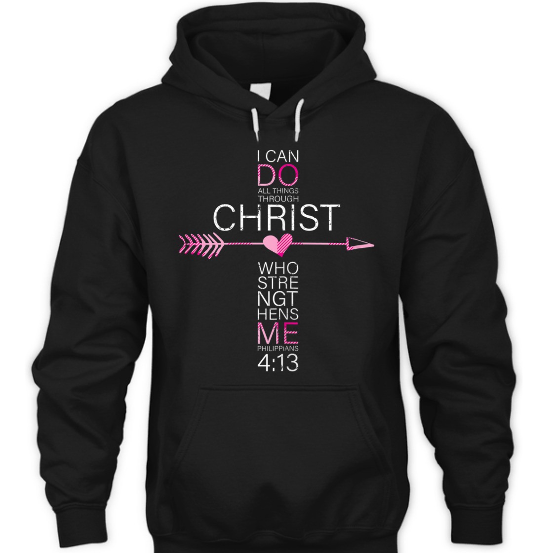 I Can Do All Things Through Christ Bible Verse T-Shirt Philippians 4:13