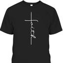 Faith T-Shirt Christian Cross Vintage Religious Gift