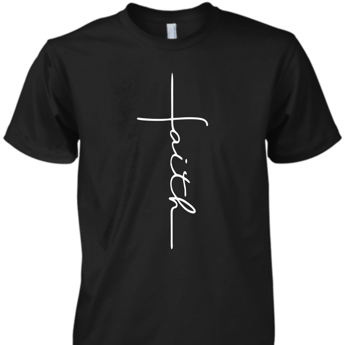 Faith T-Shirt Christian Cross Vintage Religious Gift Faith T-Shirt Christian Cross Vintage Religious Gift