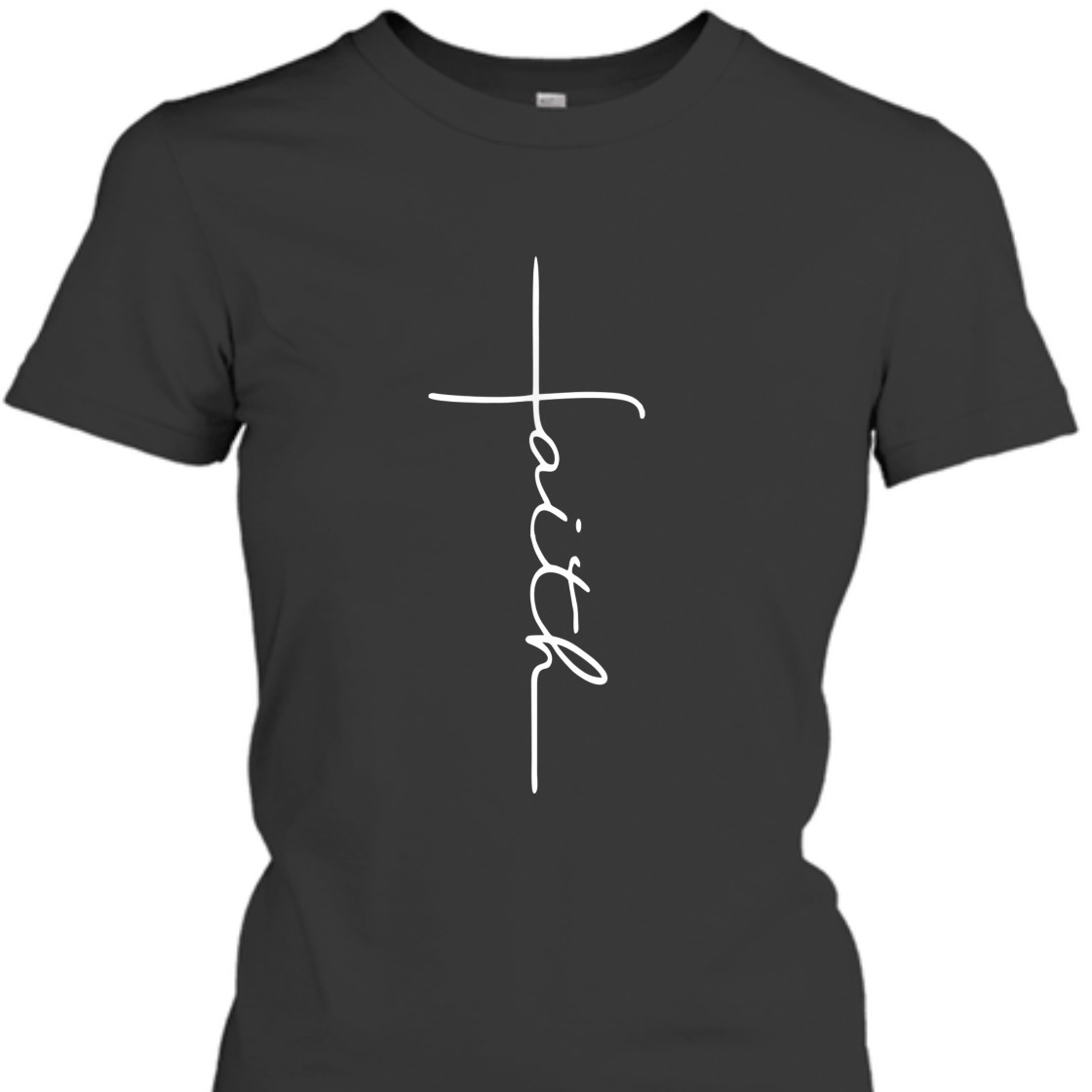 Faith T-Shirt Christian Cross Vintage Religious Gift Faith T-Shirt Christian Cross Vintage Religious Gift