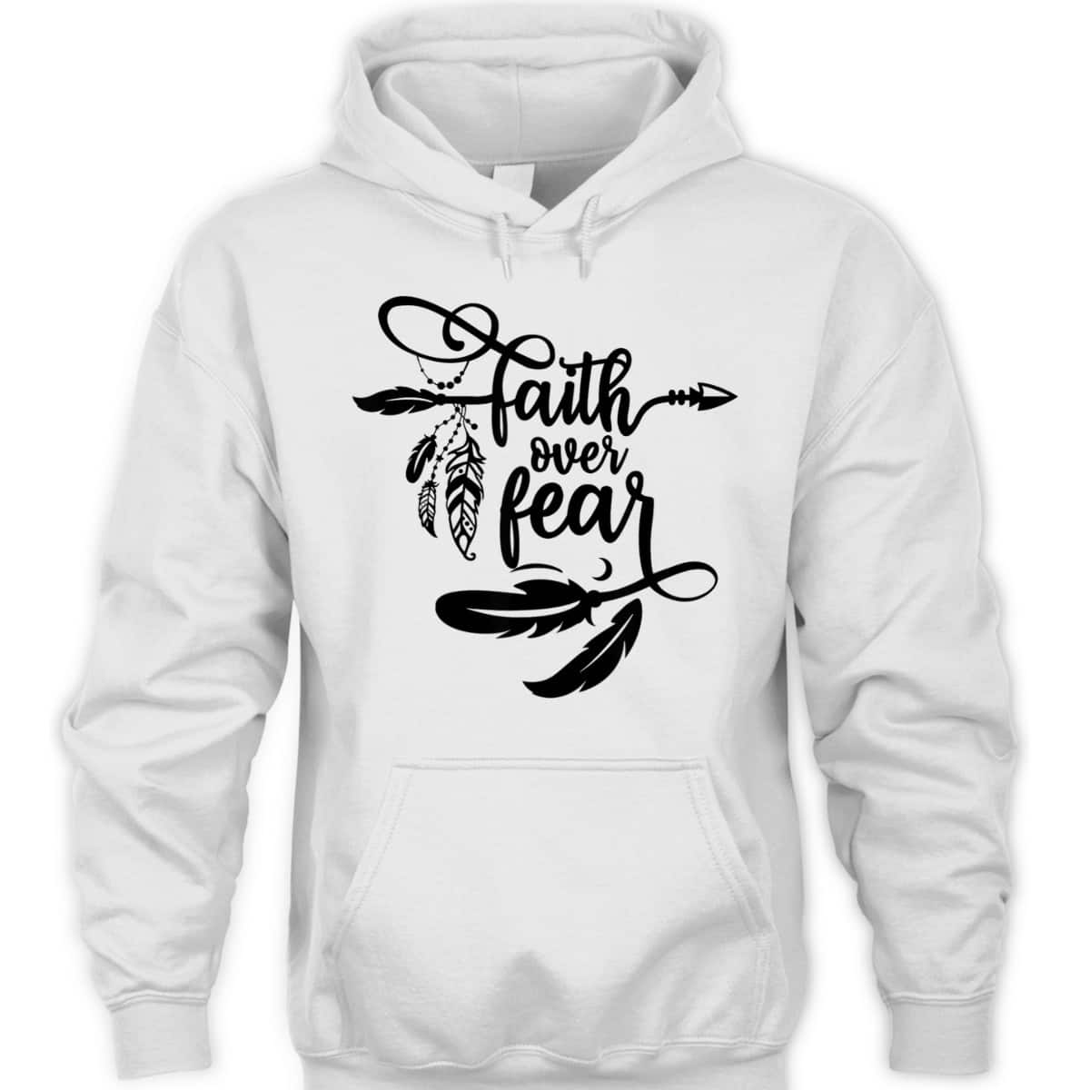 Christian Faith Over Fear Arrows Boho Dreamcatcher T-Shirt Christian Faith Over Fear Arrows Boho Dreamcatcher T-Shirt