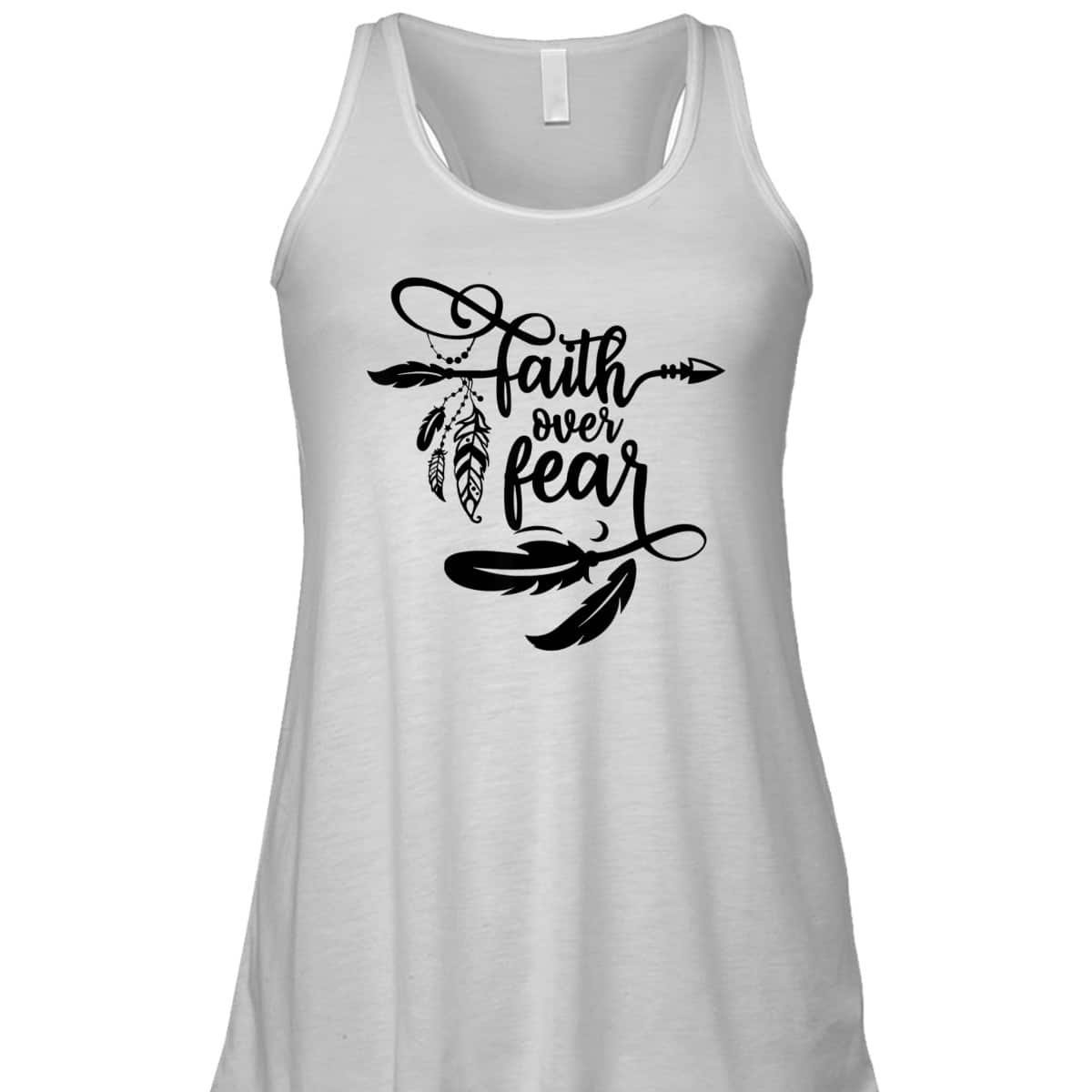 Christian Faith Over Fear Arrows Boho Dreamcatcher T-Shirt Christian Faith Over Fear Arrows Boho Dreamcatcher T-Shirt