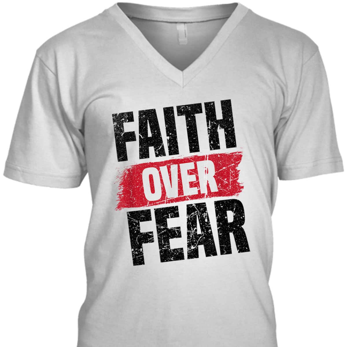 Faith Over Fear Religious Christian Vintage T-Shirt Faith Over Fear Religious Christian Vintage T-Shirt