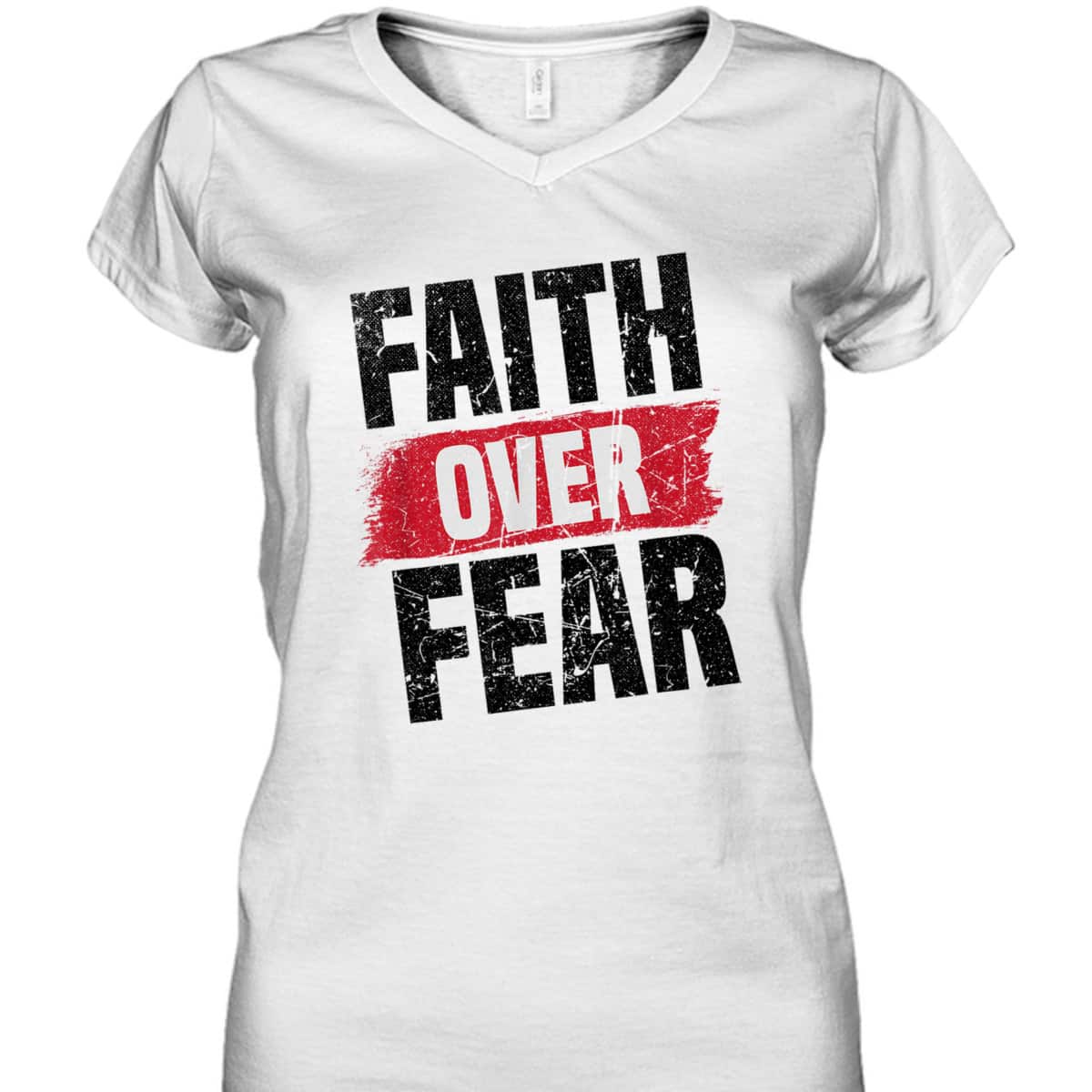 Faith Over Fear Religious Christian Vintage T-Shirt Faith Over Fear Religious Christian Vintage T-Shirt
