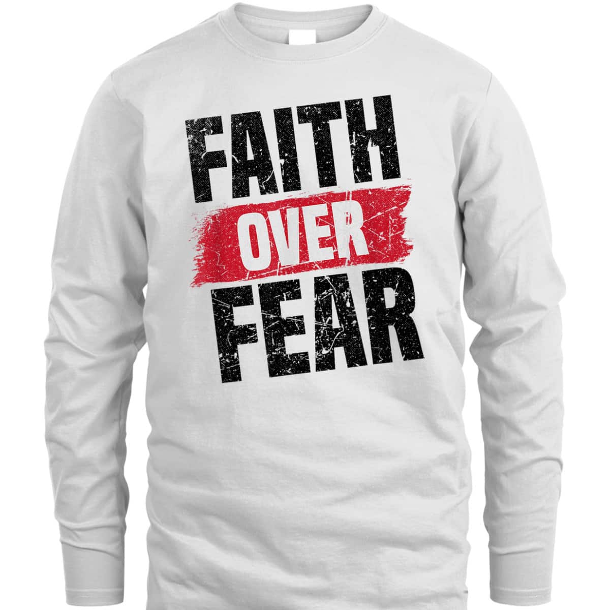 Faith Over Fear Religious Christian Vintage T-Shirt Faith Over Fear Religious Christian Vintage T-Shirt