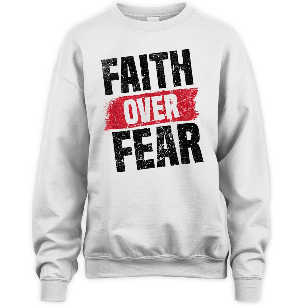 Faith Over Fear Religious Christian Vintage T-Shirt Faith Over Fear Religious Christian Vintage T-Shirt