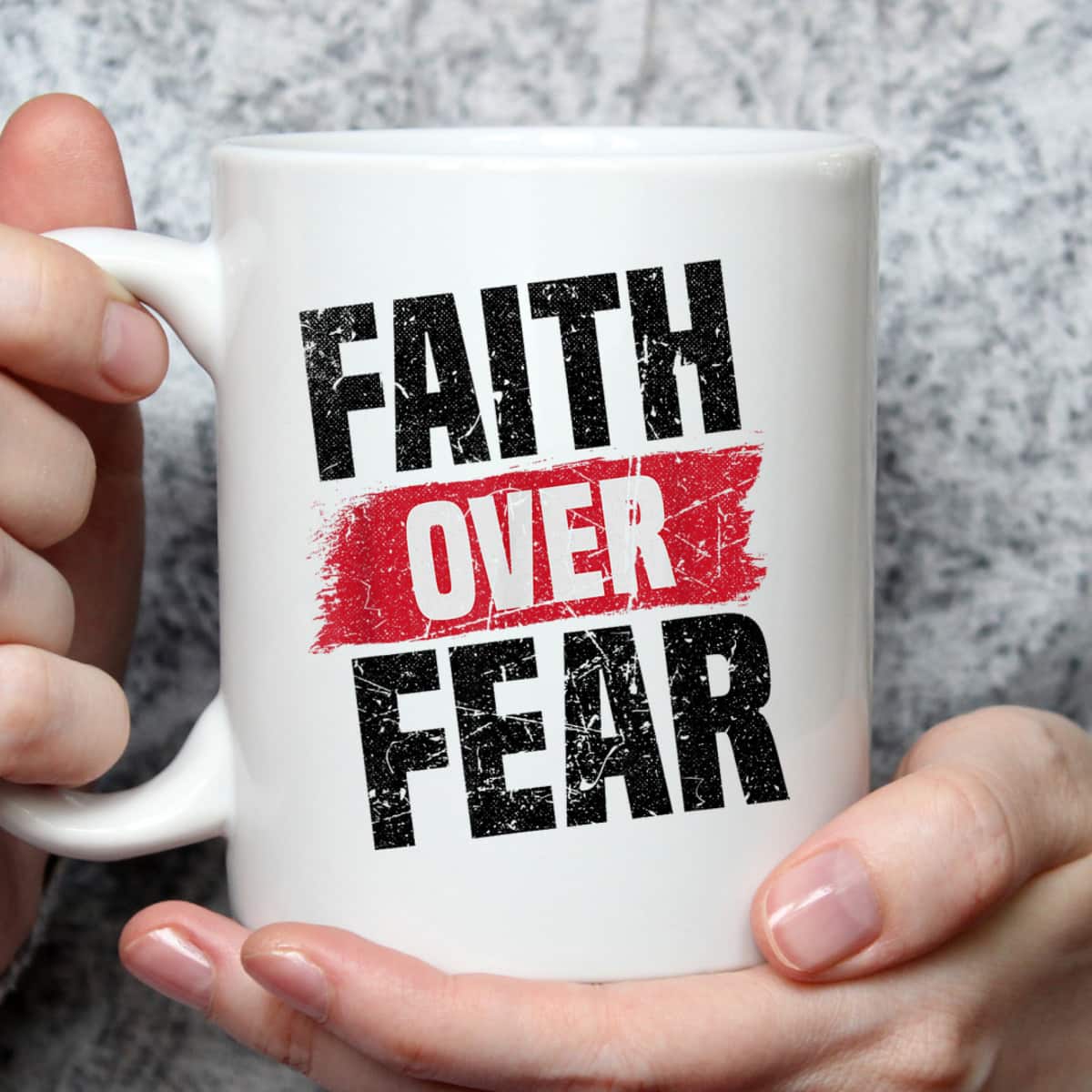 Faith Over Fear Religious Christian Vintage T-Shirt Faith Over Fear Religious Christian Vintage T-Shirt