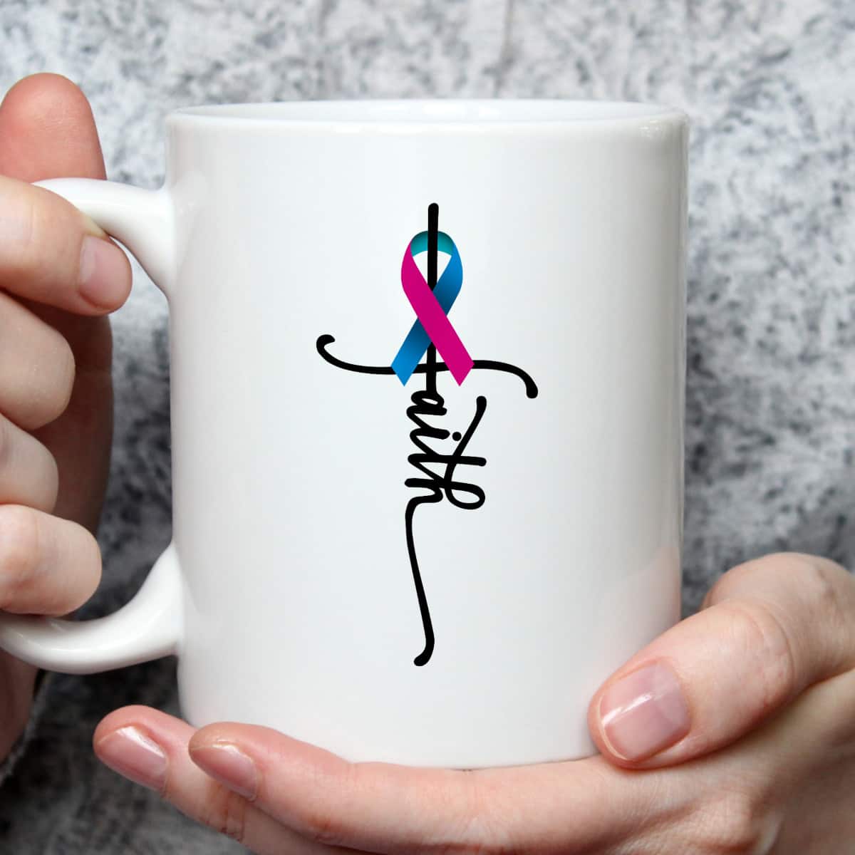 Thyroid Cancer Faith Thyroid Cancer Awareness Support T-Shirt