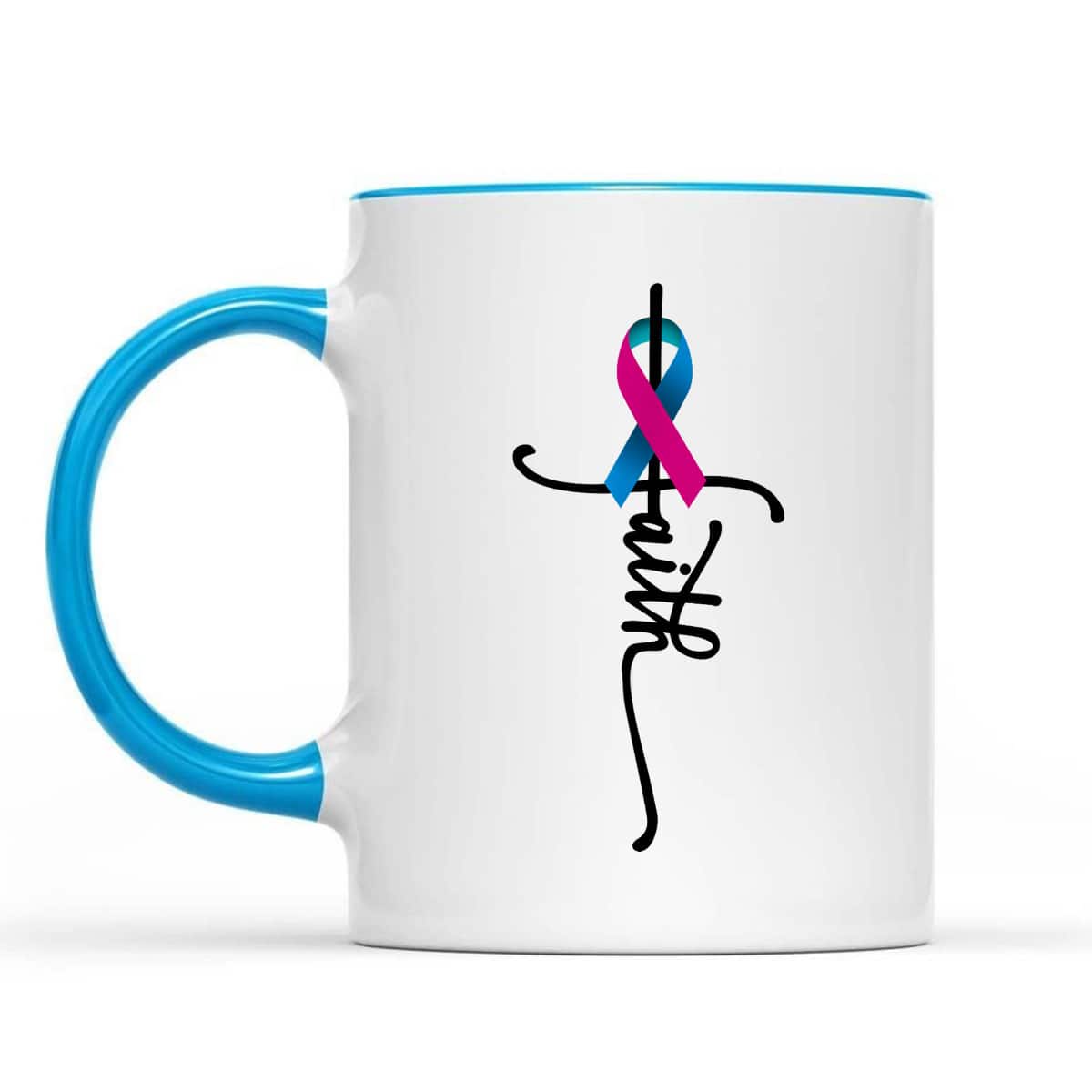 Thyroid Cancer Faith Thyroid Cancer Awareness Support T-Shirt