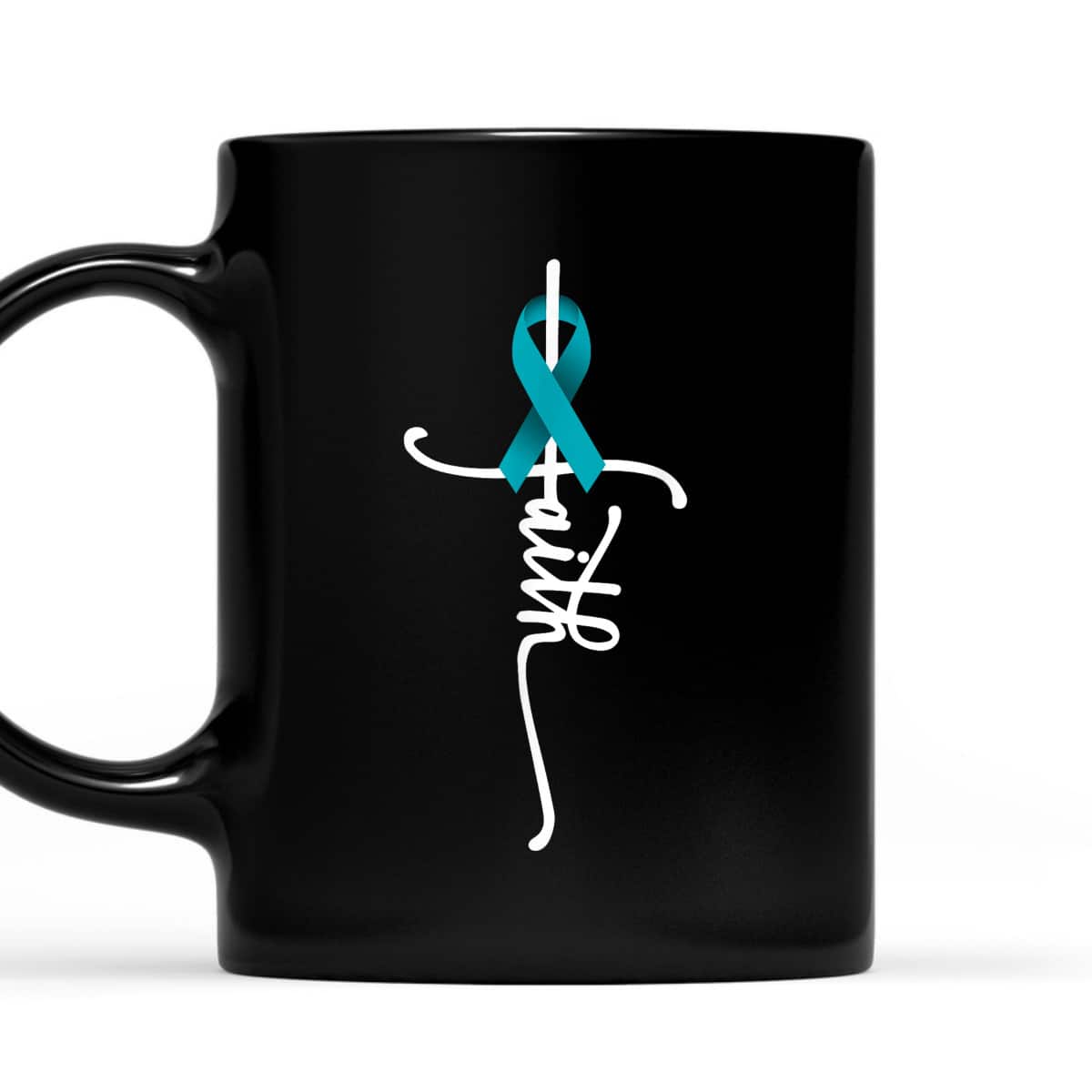 Ovarian Cancer Faith Christian T-Shirt Ovarian Cancer Awareness Support