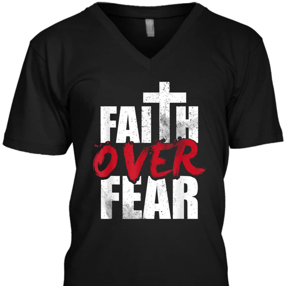 Faith Over Fear Vintage Cool Christian Faith Cross T-Shirt Faith Over Fear Vintage Cool Christian Faith Cross T-Shirt