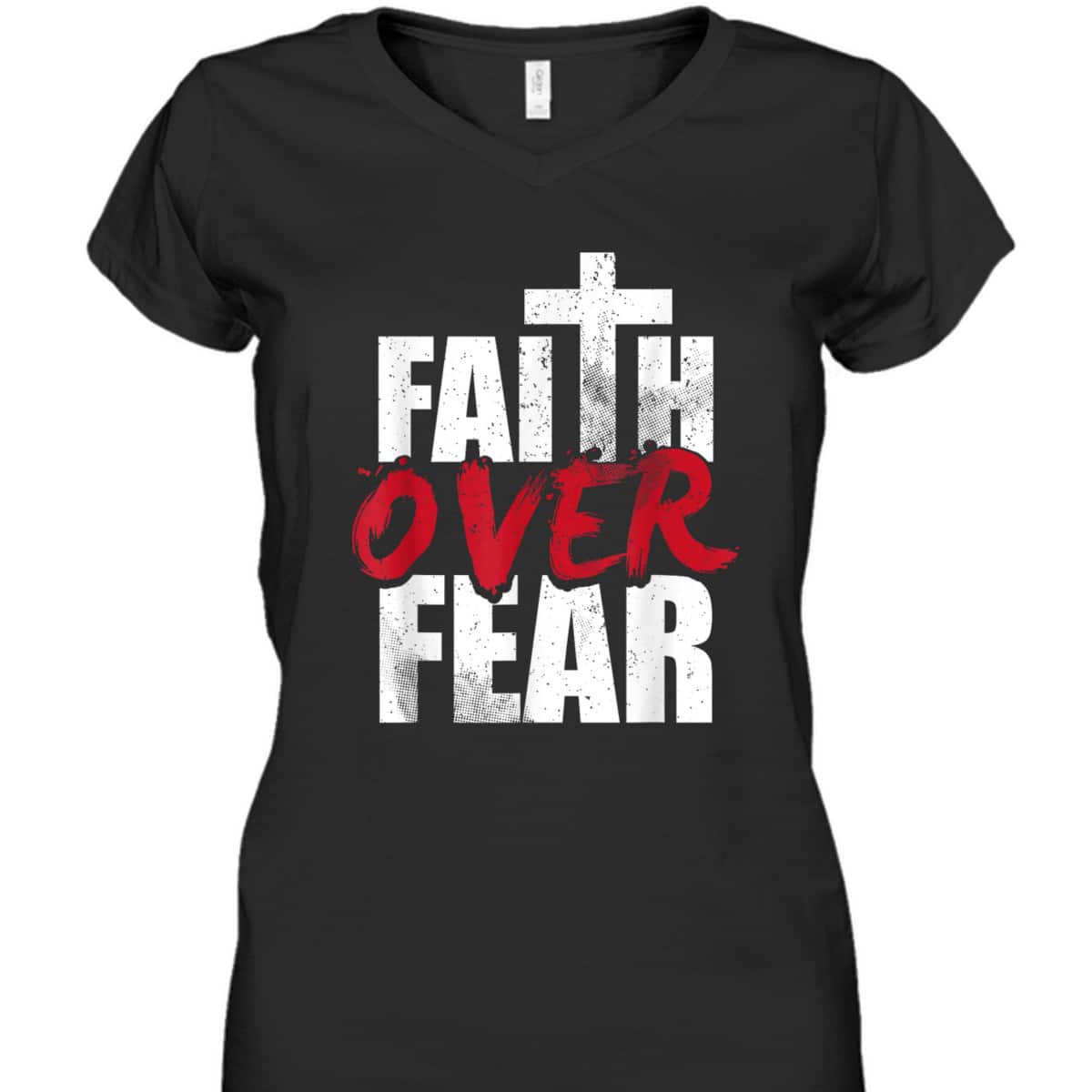 Faith Over Fear Vintage Cool Christian Faith Cross T-Shirt Faith Over Fear Vintage Cool Christian Faith Cross T-Shirt